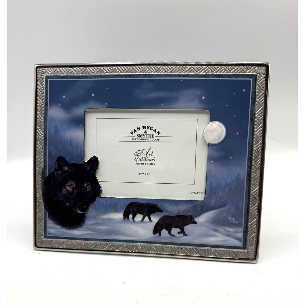 Van Hygan & Smythe Spirit Of The Wilderness Another Black Wolf Picture Frame